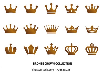 Bronze crown icon [vector]