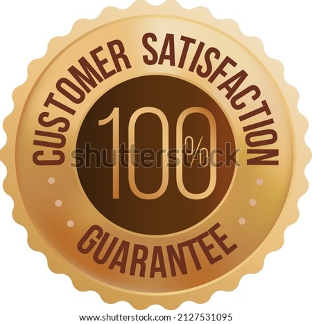 Bronze Customer Satisfaction Guarantee Label