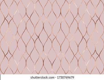 Bronze glitter knitted mesh seamless pattern.