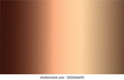 Bronze gold gradient background vector icon texture metallic illustration for frame, ribbon, banner, coin and label. Realistic abstract golden design seamless pattern. Elegant light and shine template