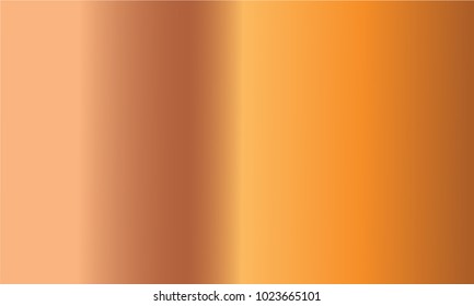 Bronze gold gradient set background vector icon texture metallic illustration for frame, ribbon, banner, coin and label. Realistic abstract golden design seamless pattern. Elegant light shine template