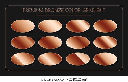 bronze gradient colour palette catalog samples in RGB HEX pastel   neon