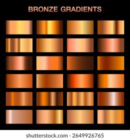 Coleção de Gradientes de Bronze: Texturas Metálicas Ricas para Designs Terrosos e Vintage.