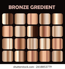 Bronze Gradients Set – Metallic and Elegant Bronze Gradients Collection