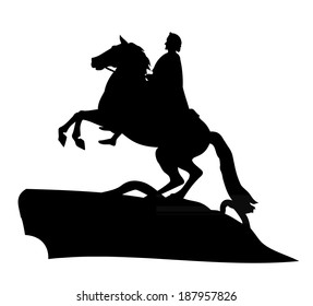 The Bronze Horseman, The Symbol of Saint- Petersburg - a monument to the founder of the capital of the Russian Empire, Emperor Peter the Great 