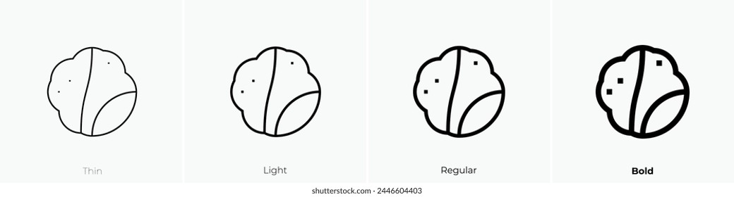 bronze icon. Thin, Light Regular And Bold style design isolated on white background