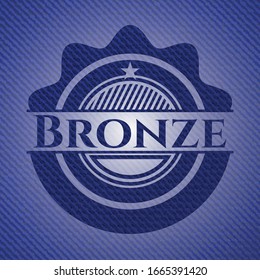Fondo de jean de bronce. Ilustración vectorial. Detallado.