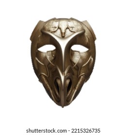 Bronzemaske. Halftone Vektorgrafik. Einzeln auf weißem Hintergrund.