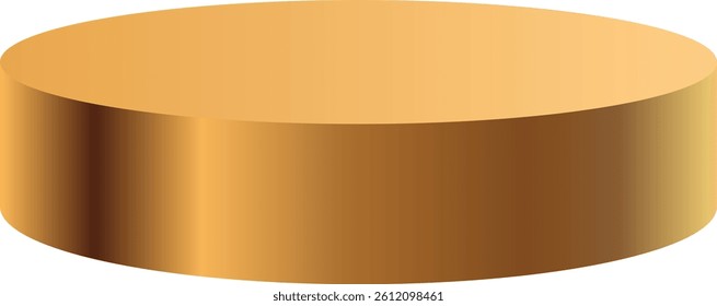 Bronze Matte Round Podium Winner Platform or Product Display
