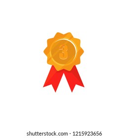 Bronze Medal Design Vector