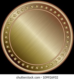 Bronze medal, vector illustration