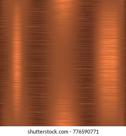 Bronze metal background. Metallic texture card. Gradient for design