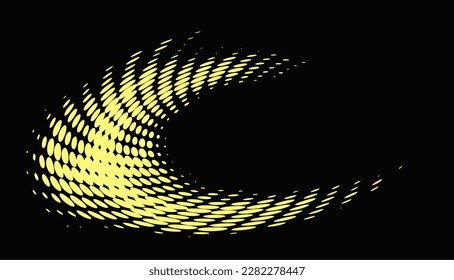 Bronze mottled circular border on a black background. For logos, trademarks. Separate use. Vector.
