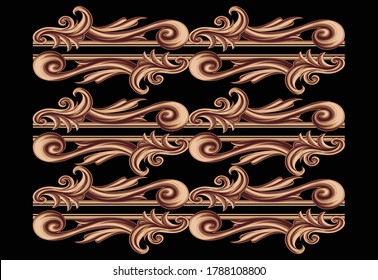 Bronze Ornamental Romanesque is a ornament with bronze coloured of ornament of ethnical building on romanesque age. this file is isolated, you can download and use it for any needed.