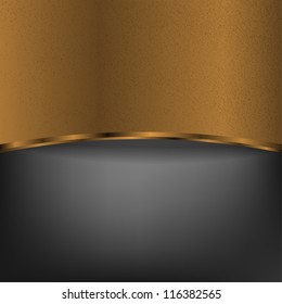 Bronze plate with highlight