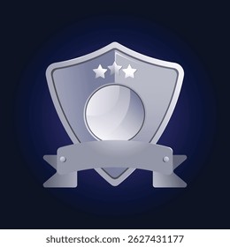 Bronze rank medallion icon badge for your achievement