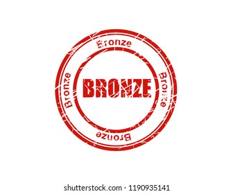 Bronze red stamp