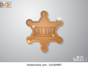 Bronze sheriff badge