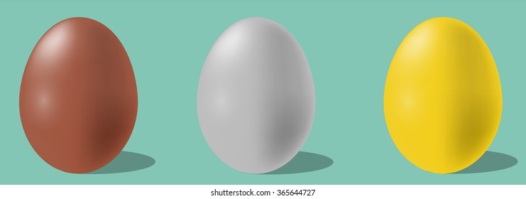 bronze silver gold egg