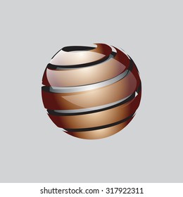 Bronze Sphere Logo Design