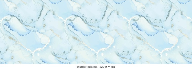 Fondo de la tinta del vector de bronce. Lienzo de color de agua dorada. Pintura verde de arte. Fondo De Mármol De Foil. Acuarela De Resumen De Oro. Tinta de alcohol azul de mármol. Textura sin vectores. Plantilla De Lujo Sin Maravillas.