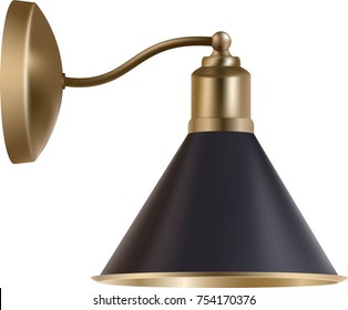 Bronze wall lamp