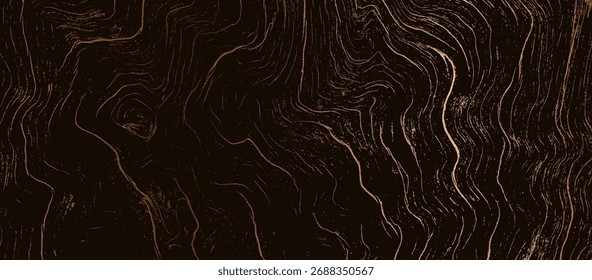 Vector de textura de madera de bronce con brillo metálico y grano natural. Patrón de fondo para tablero rústico vintage o diseño moderno. Material decorativo, arte digital de lujo y elegante, gráficos creativos