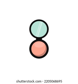 bronzer icon flat style design. bronzer vector illustration. isolated on white background.
