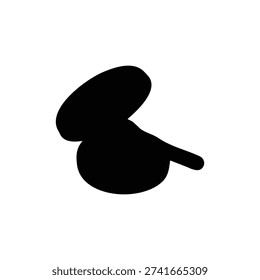 Bronzer silhouette icon vector illustration.

