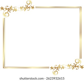 Borda bronzeando cor quente Certificado Borda ilustração vetorial. Bom para banner, cartaz, cartão de mensagem, cartão de festa, convite, modelo, publicidade, campanha e mídia social.