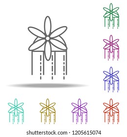 brooch barrette icon. Elements of Beauty, make up, cosmetics in multi color style icons. Simple icon for websites, web design, mobile app, info graphics