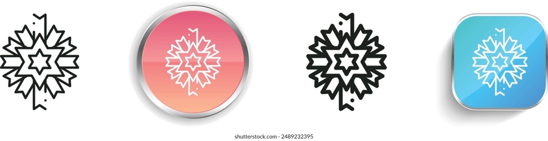 brooch icon. Thin Linear, Regular and Button Style Design Isolated On White Background