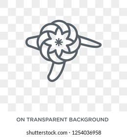Brooch icon. Trendy flat vector Brooch icon on transparent background from Luxury collection. High quality filled Brooch symbol use for web and mobile