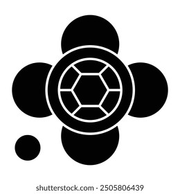 brooch icon vector on white background