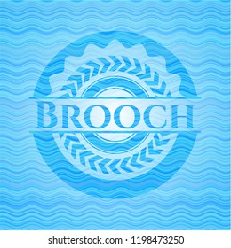 Brooch water wave emblem.