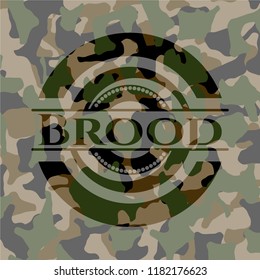Brood on camouflage pattern