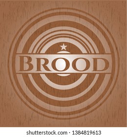 Brood wood emblem. Retro. Vector Illustration.