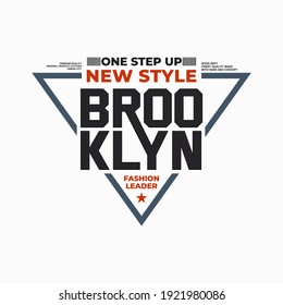 BROOKLKYN typography graphic design, for t-shirt prints, vector illustration
