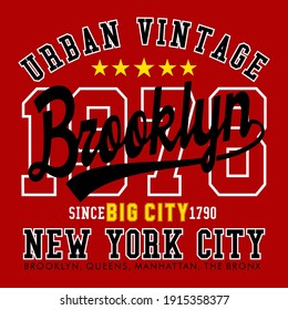 Brooklyn 1978 image design is a design for t-shirt screen printing
