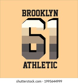 brooklyn 61 athletic simple vintage