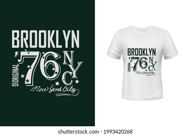 Brooklyn 76 T shirt design