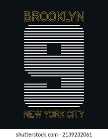 Brooklyn 9 new york t-shirt design