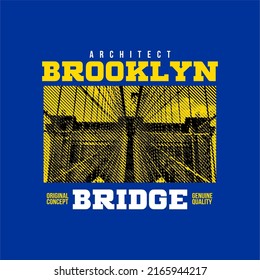 Brooklyn bridge - graphci t-shirts ready to print