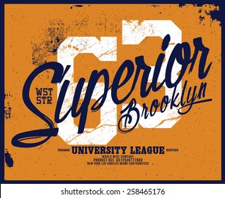 brooklyn college tee graphic