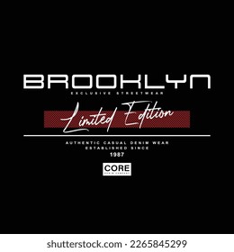 brooklyn denim streetwear t-shirt and apparel