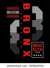 Brooklyn  design typography graphic vector for t shirt and other