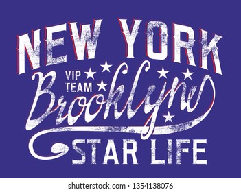 Brooklyn graphic design vector art