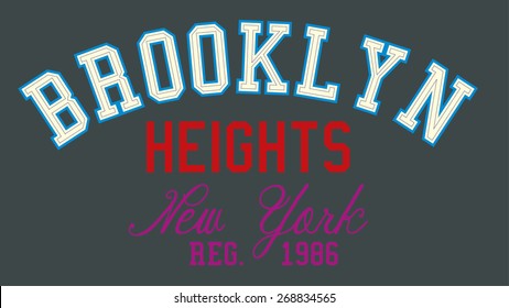 brooklyn graphic design vector art