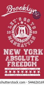 Brooklyn graphic design vector art