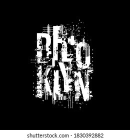 Brooklyn hand lettering. Exclusive typographic logo design. Best for t-shirts, greetings, poster design, media